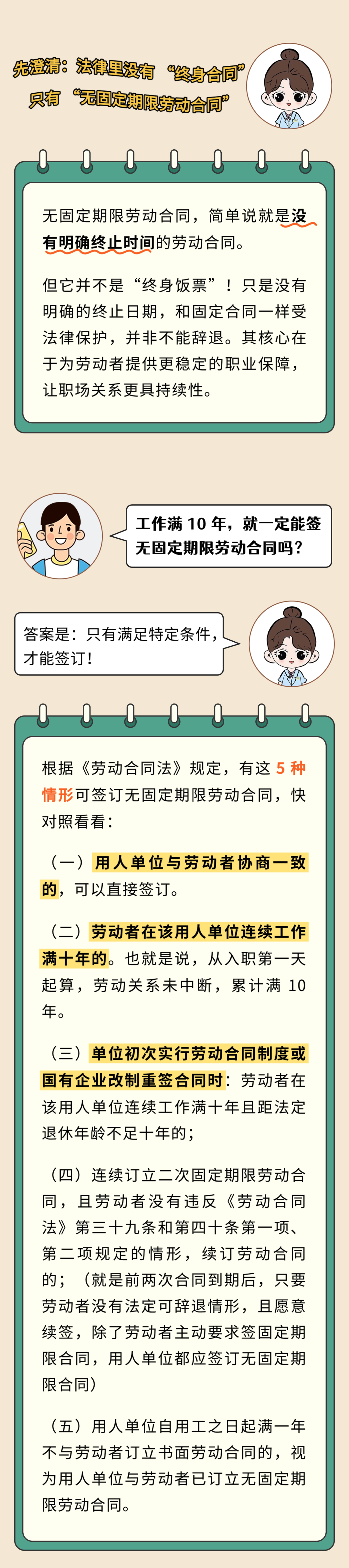 干满10年= 终身合同？这些真相必须懂！